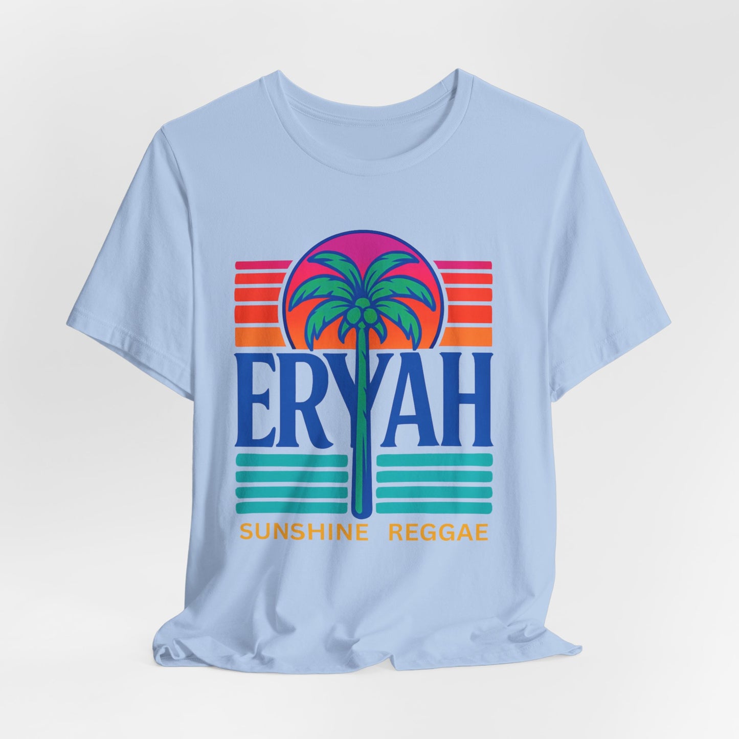 "ERYAH @ The Space" Tropical Street Tee – Sunset & Palm Tree