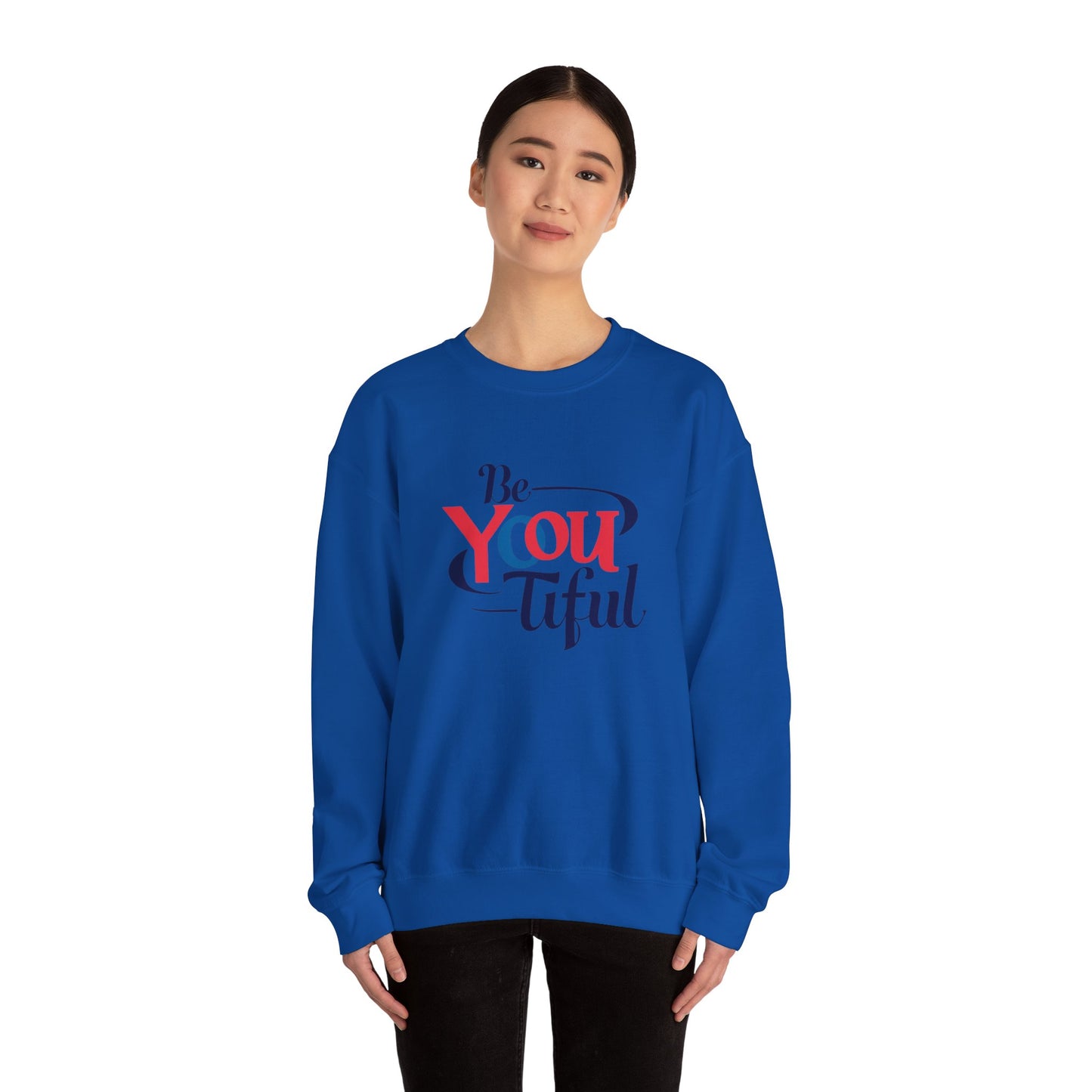 Be You Tiful Sweatshirt | Cozy Unisex Crewneck | Inspirational Gift | Casual Wear | Self-Love Reminder | Perfect for All Occasions