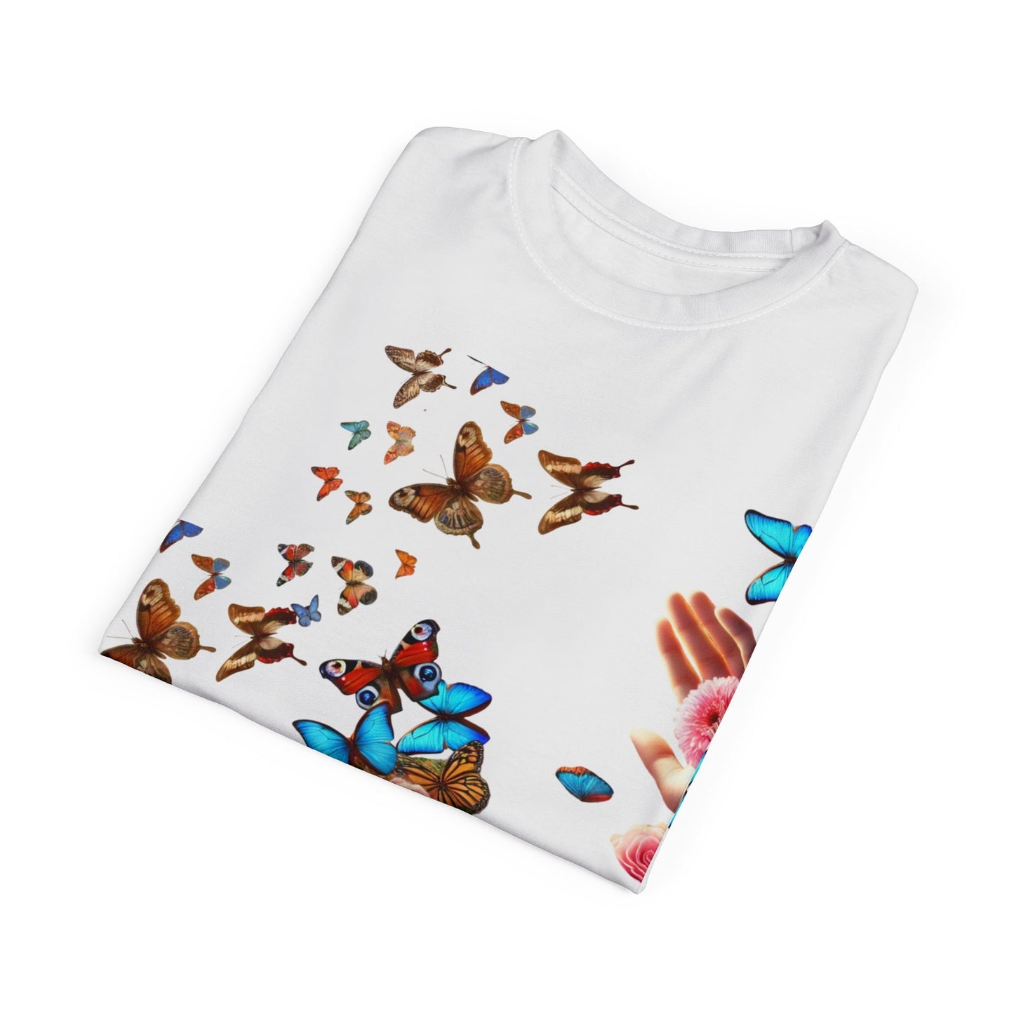 "Flutter Bloom – Handheld Harmony Edition Tee "