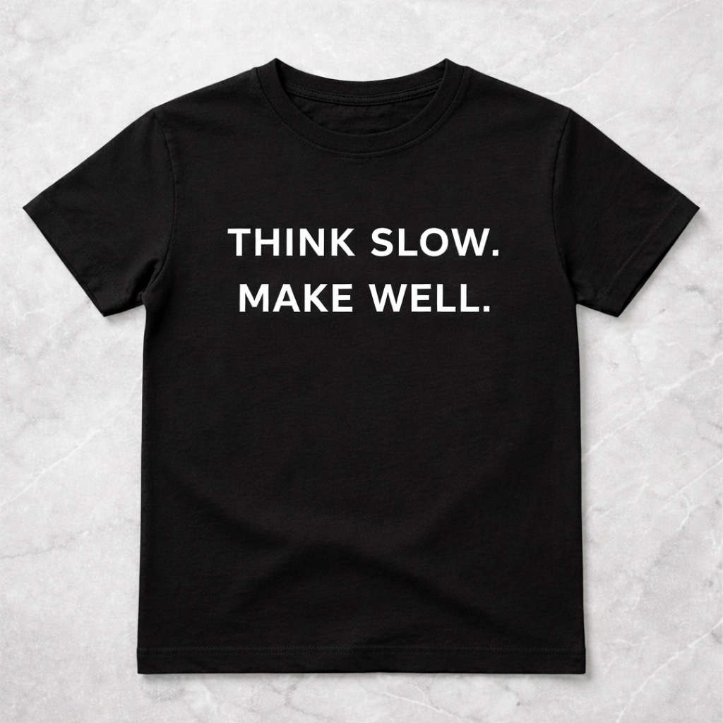 think slow, think well T-Shirt
