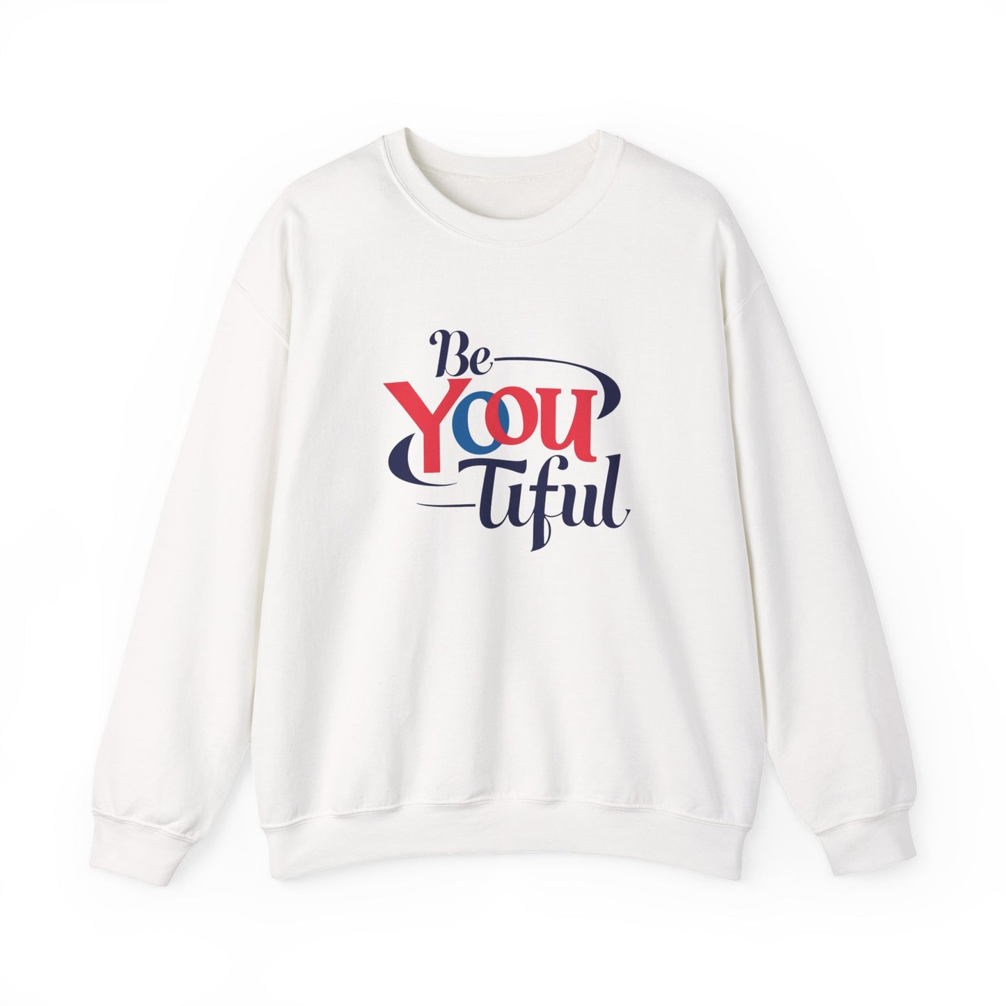 Be You Tiful Sweatshirt | Cozy Unisex Crewneck | Inspirational Gift | Casual Wear | Self-Love Reminder | Perfect for All Occasions