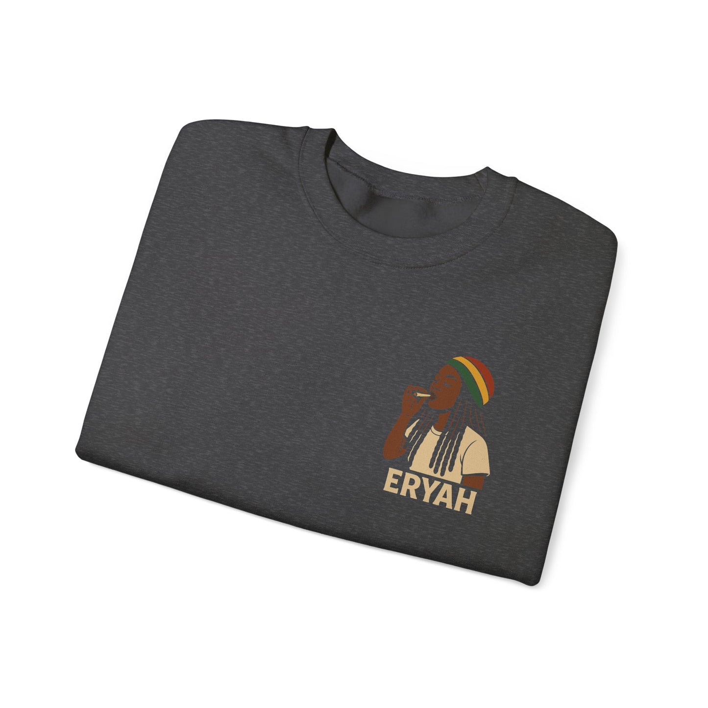 Eryah Rasta Crewneck Sweatshirt - Cozy Unisex Pullover, Perfect Gift for Music Lovers, Chill Style for Any Occasion