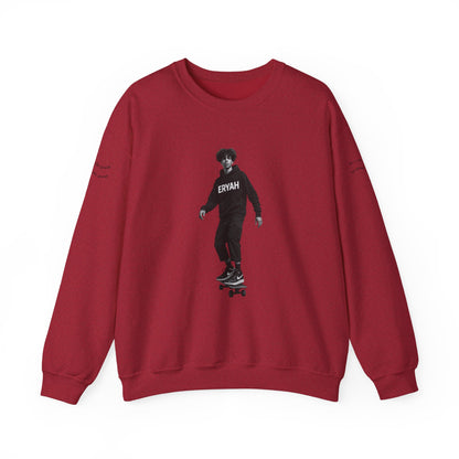 Skateboard Sweatshirt Tee - ERYAH Graphic Design for Skaters and Rebels