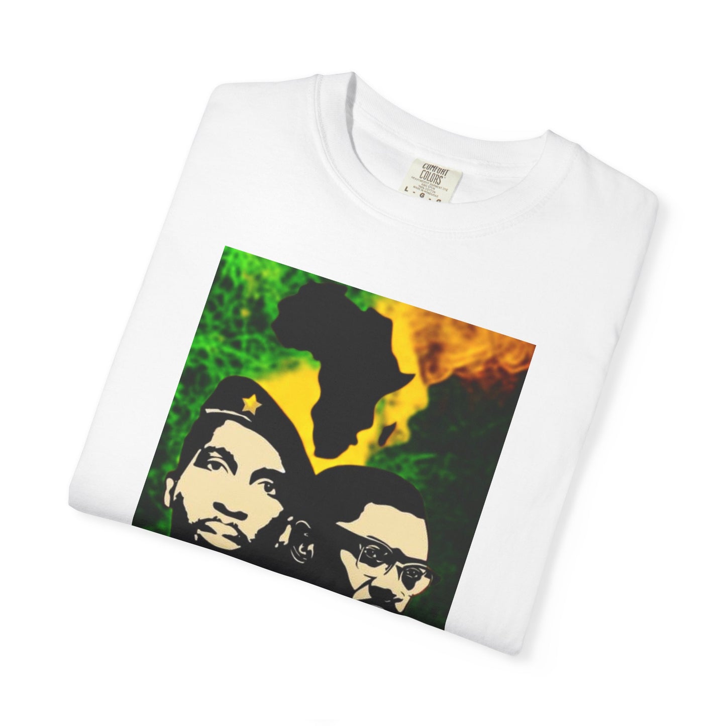 Heritage of Resistance: Sankara & Lumumba Africa Map Revolutionary Tee