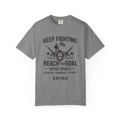 “KEEP FIGHTING” Motivational Military Tee by ERYAH