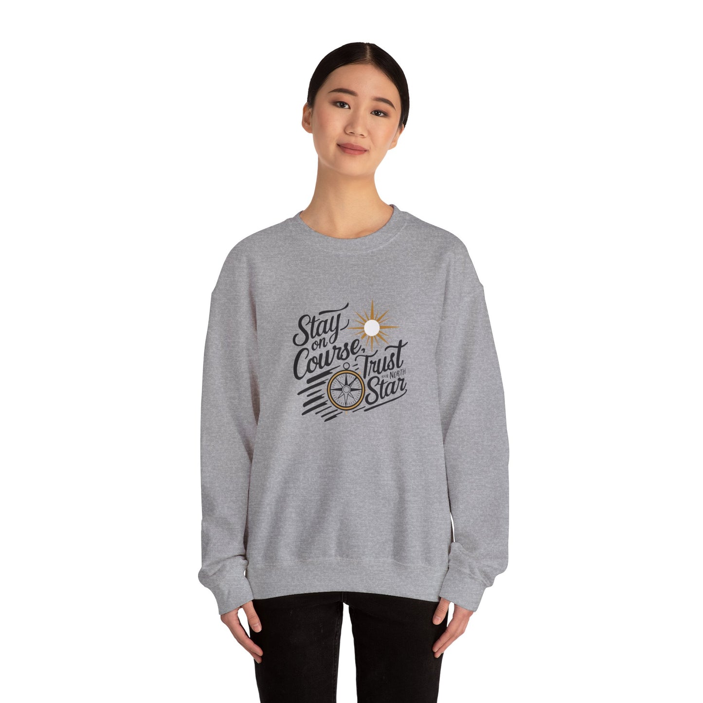 North star Sweatshirt | Cozy Unisex Crewneck | Inspirational Gift | Casual Wear | Reminder | Perfect for All Occasions