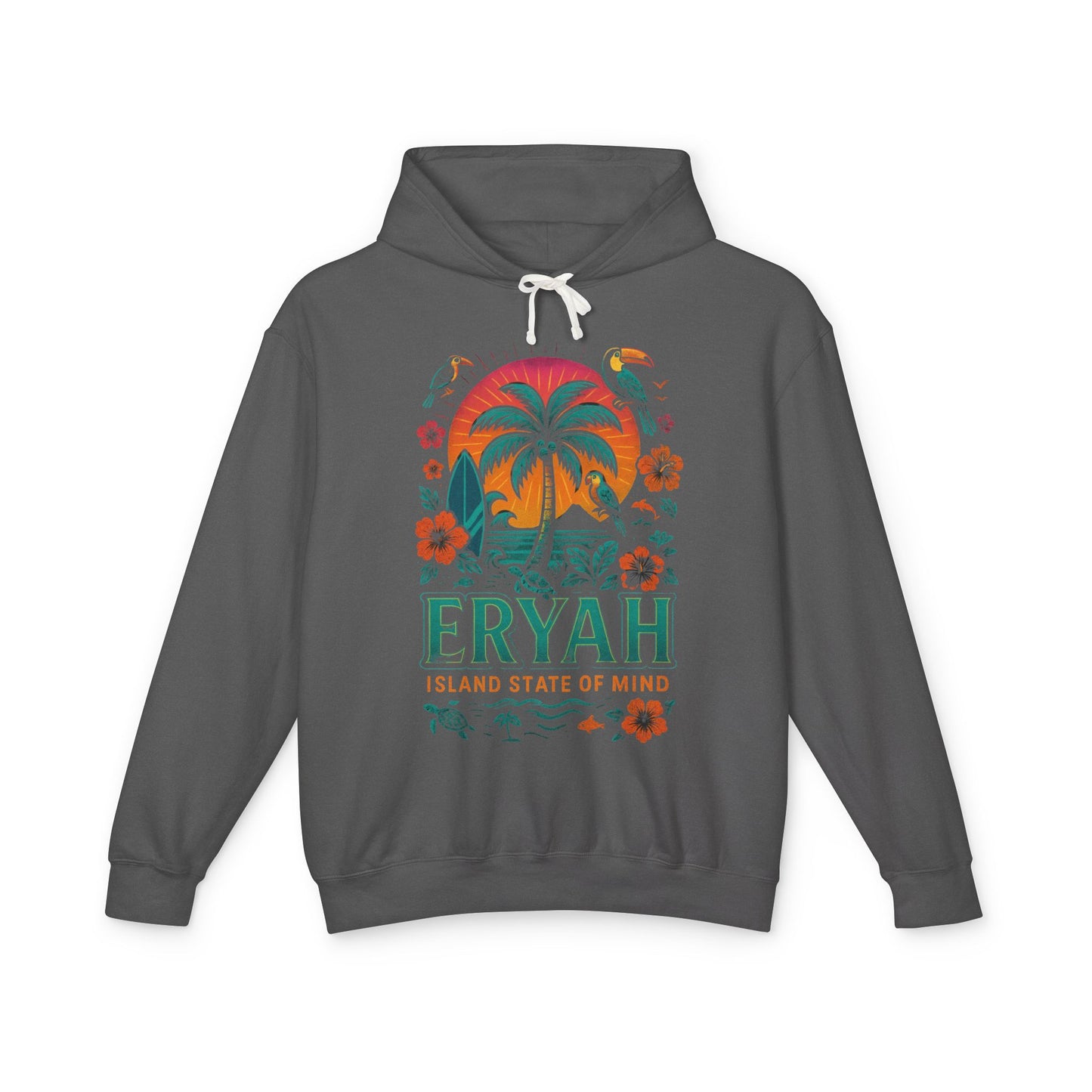 Tropical Graphic Hoodie, Eryah Island State of Mind
