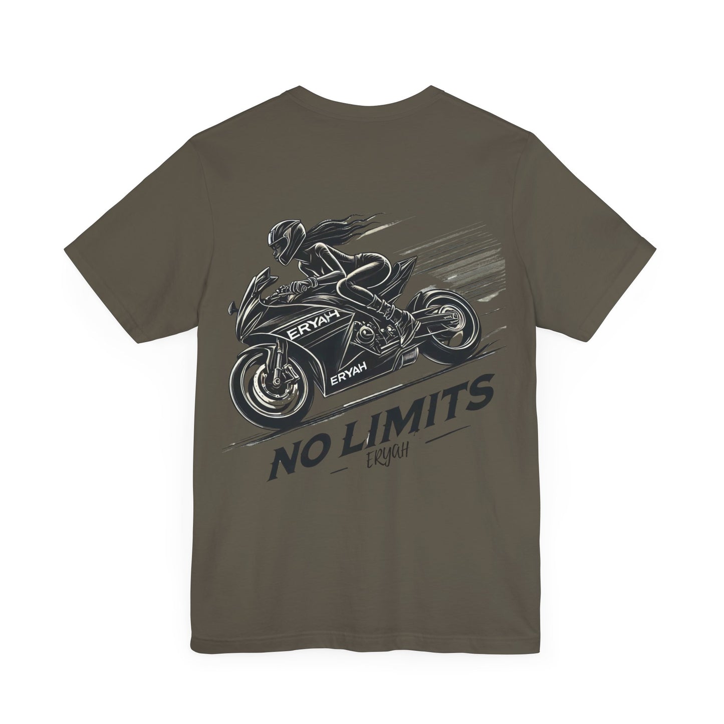 "No Limits, ERYAH"  Tee – Ride Fast, Live Fearless