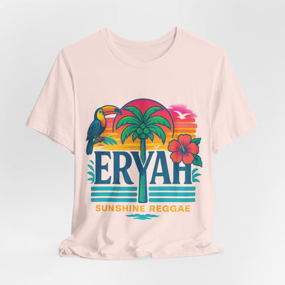 "ERYAH" Tropical Sunset Palm Tree Tee