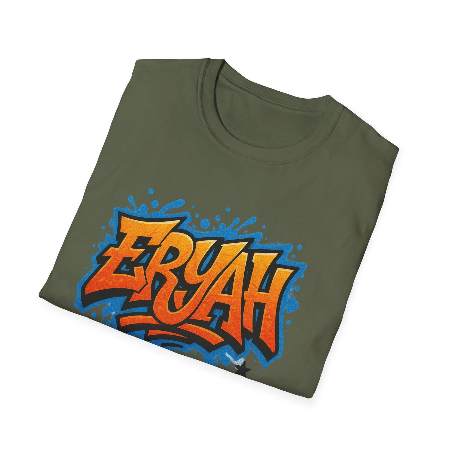 "ERYAH" Graffiti Urban – Street Art Rebellion Tee" 🎨 THIS AIN’T A SHIRT—IT’S A WALL YOU CAN WEAR 🎨