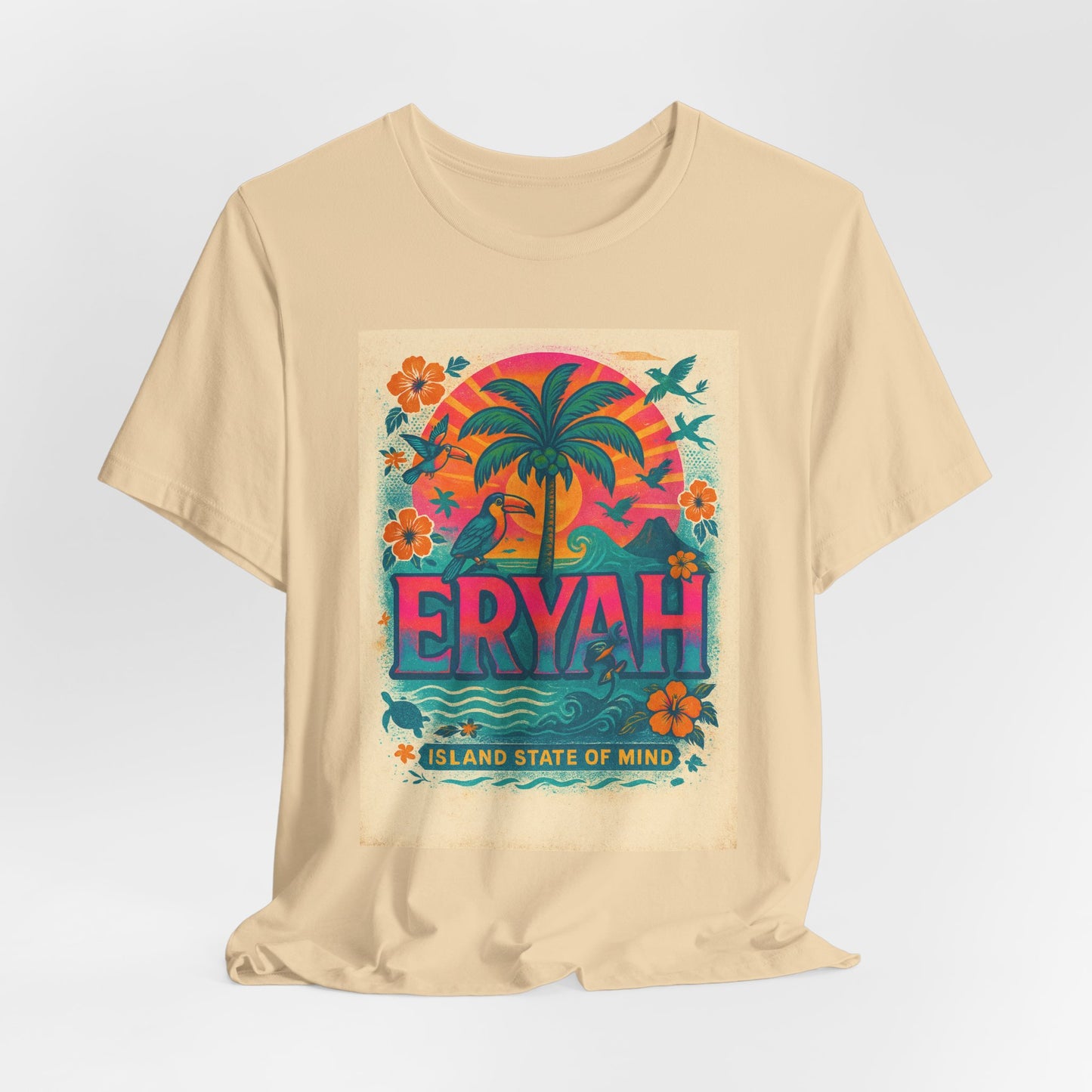 🌴"ERYAH @ The Space" Tropical Sunset & Palm Tree Tee🌴