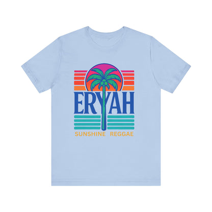"ERYAH @ The   Space" Tropical Street Tee – Sunset & Palm Tree