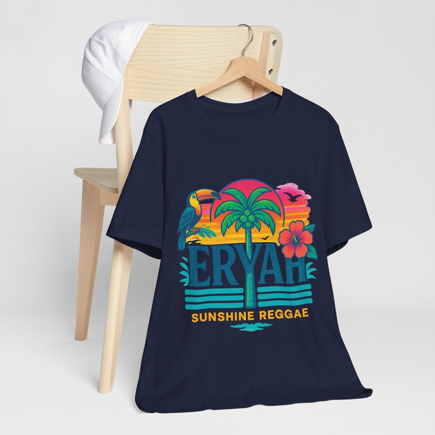 "ERYAH" Tropical Sunset Palm Tree Tee