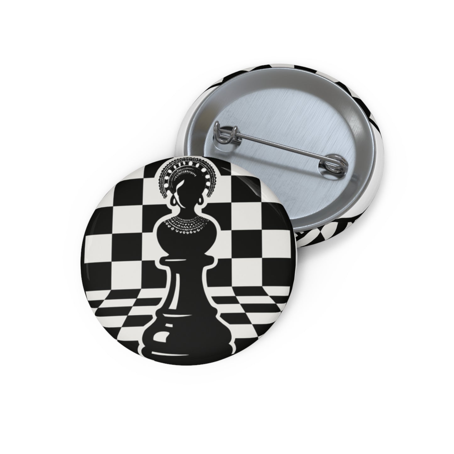 Custom Chess-Themed Pin Buttons, Personalized Chess Gifts, Fun Accessories for Game Lovers, Unique Collectibles, Great for Tournaments