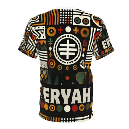 "Eryah Global Tribal Print T-Shirt – Wear the World’s Stories in Bold Geometry