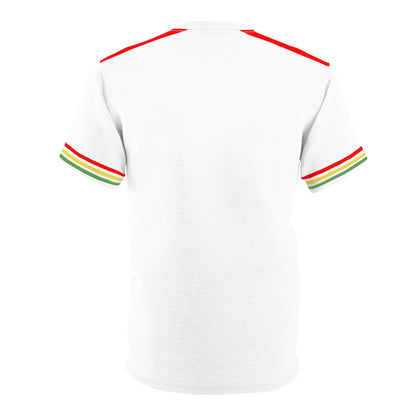 🌿 ERYAH Rasta Stripe Heritage Tee – Culture Meets Minimalism 🌿