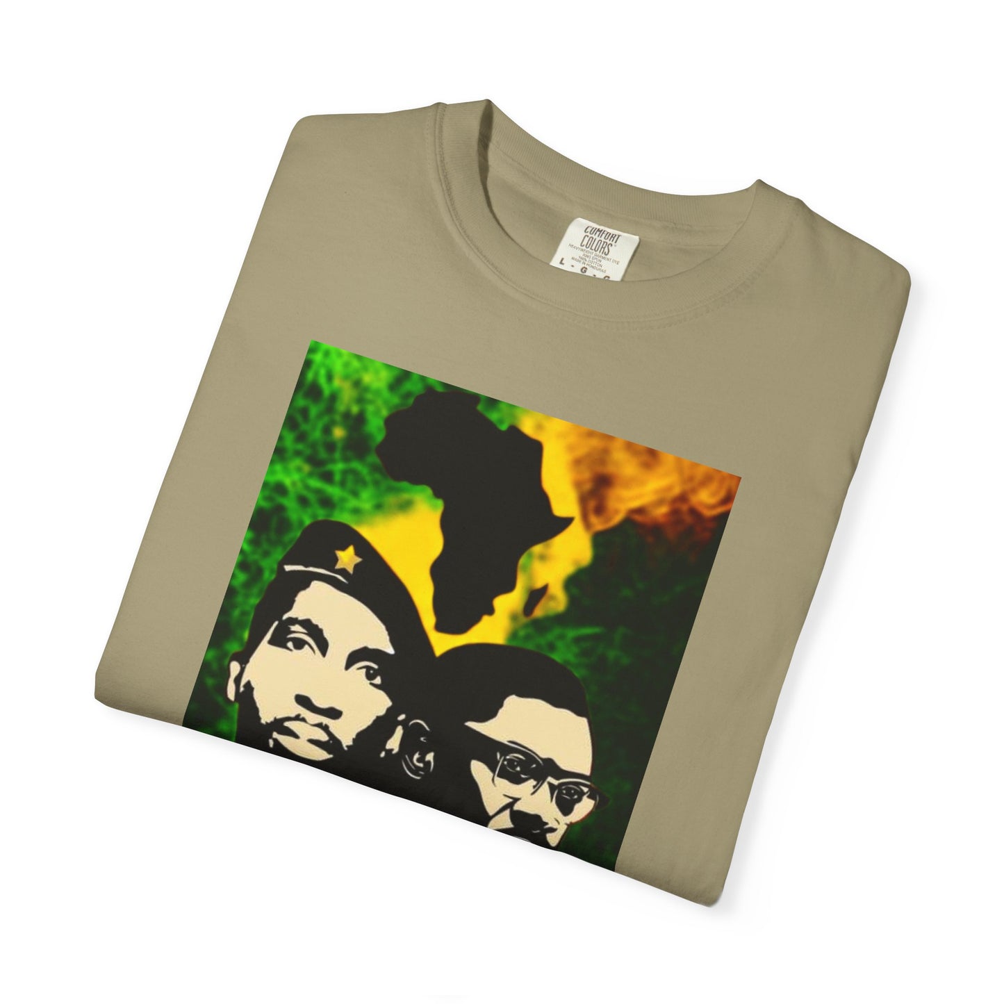 Heritage of Resistance: Sankara & Lumumba Africa Map Revolutionary Tee