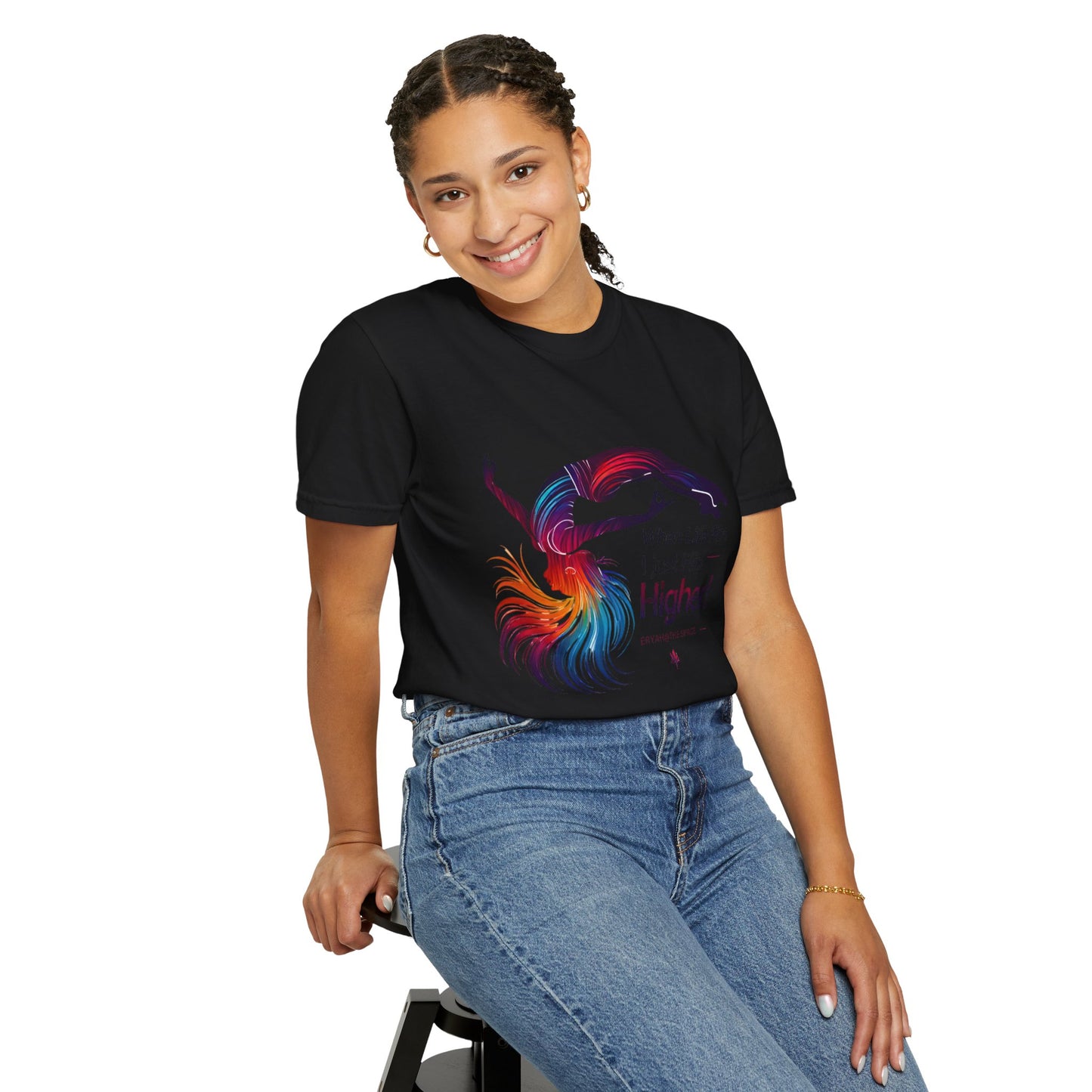 "Flip Higher Tee – Rise with Grace & Power"