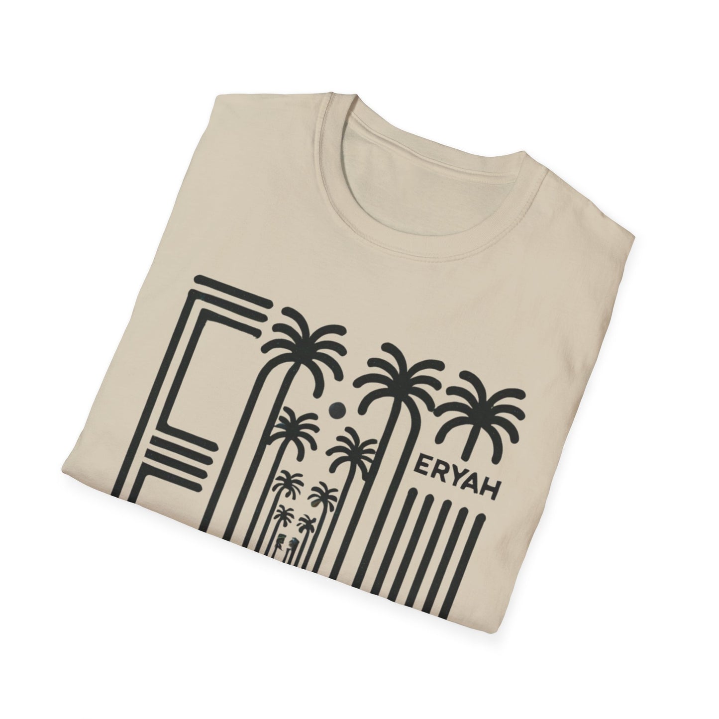 🌴 ERYAH "DESERT OASIS" PALM PATHWAY TEE — MINIMALIST WANDERLUST VIBES 🌴