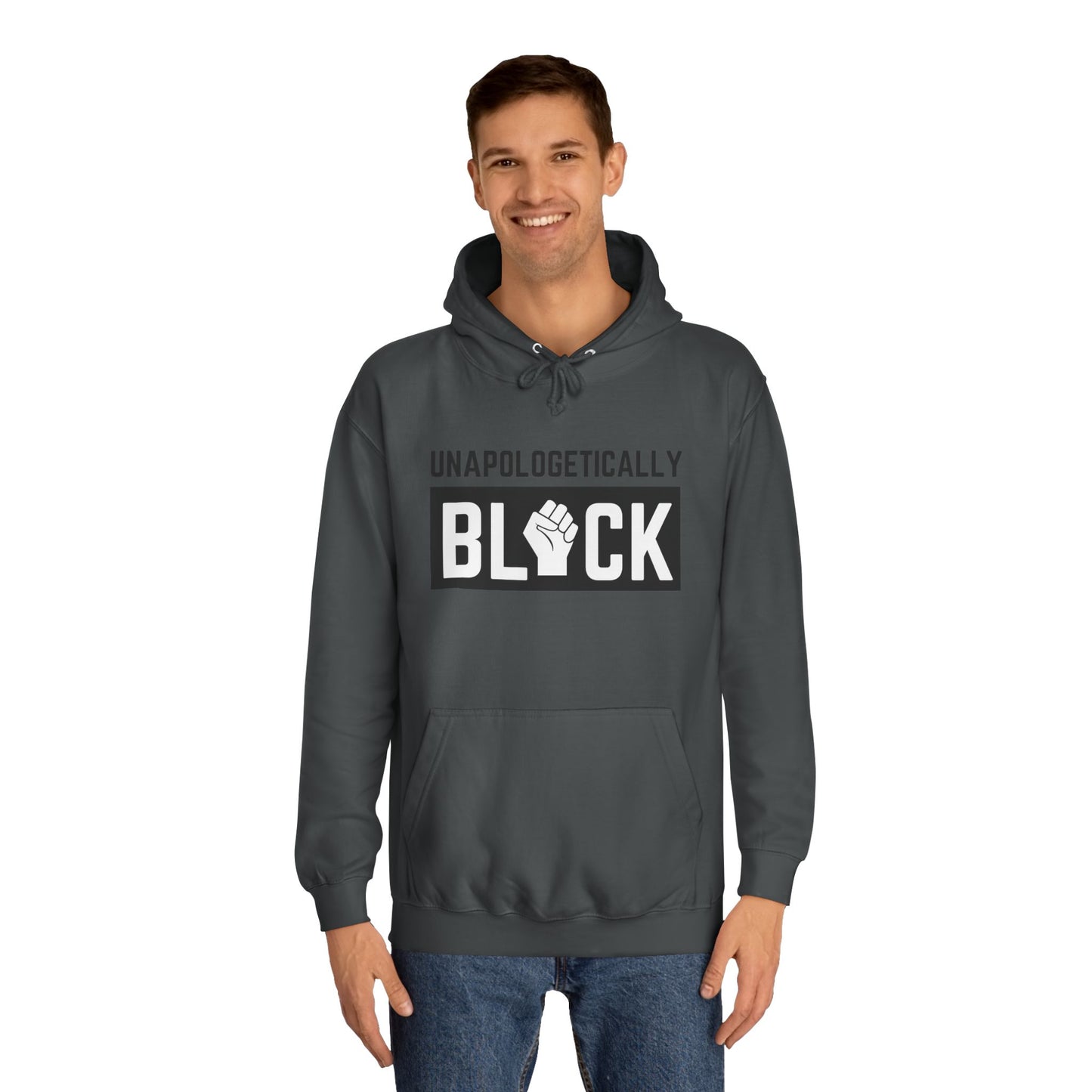 "UNAPOLOGETICALLY BLCK" –  Empowerment Unisex College Hoodie