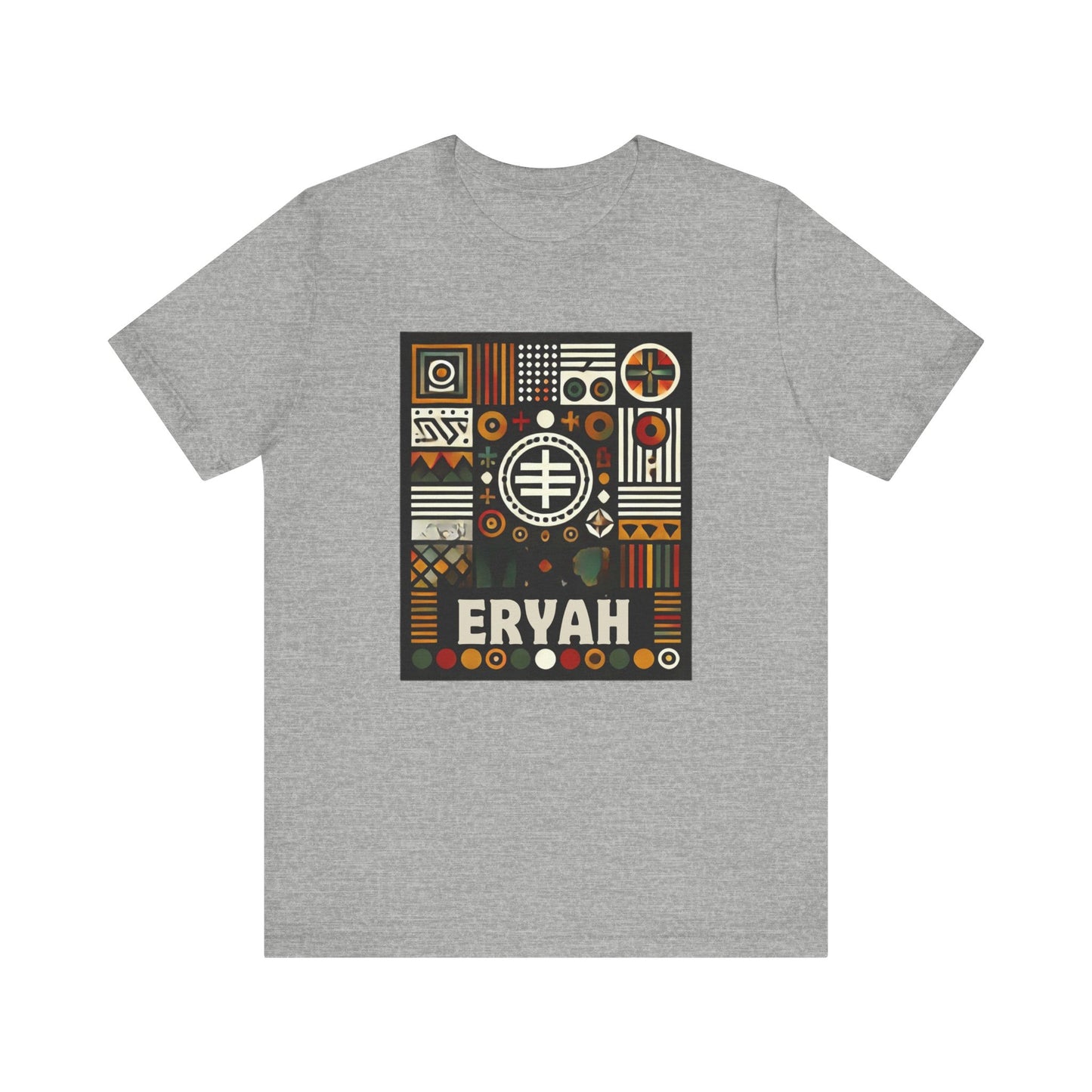 Global Tribal Print Tee - Vibrant Geometric & Symbolic Unisex