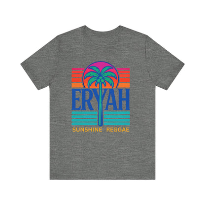 "ERYAH @ The   Space" Tropical Street Tee – Sunset & Palm Tree