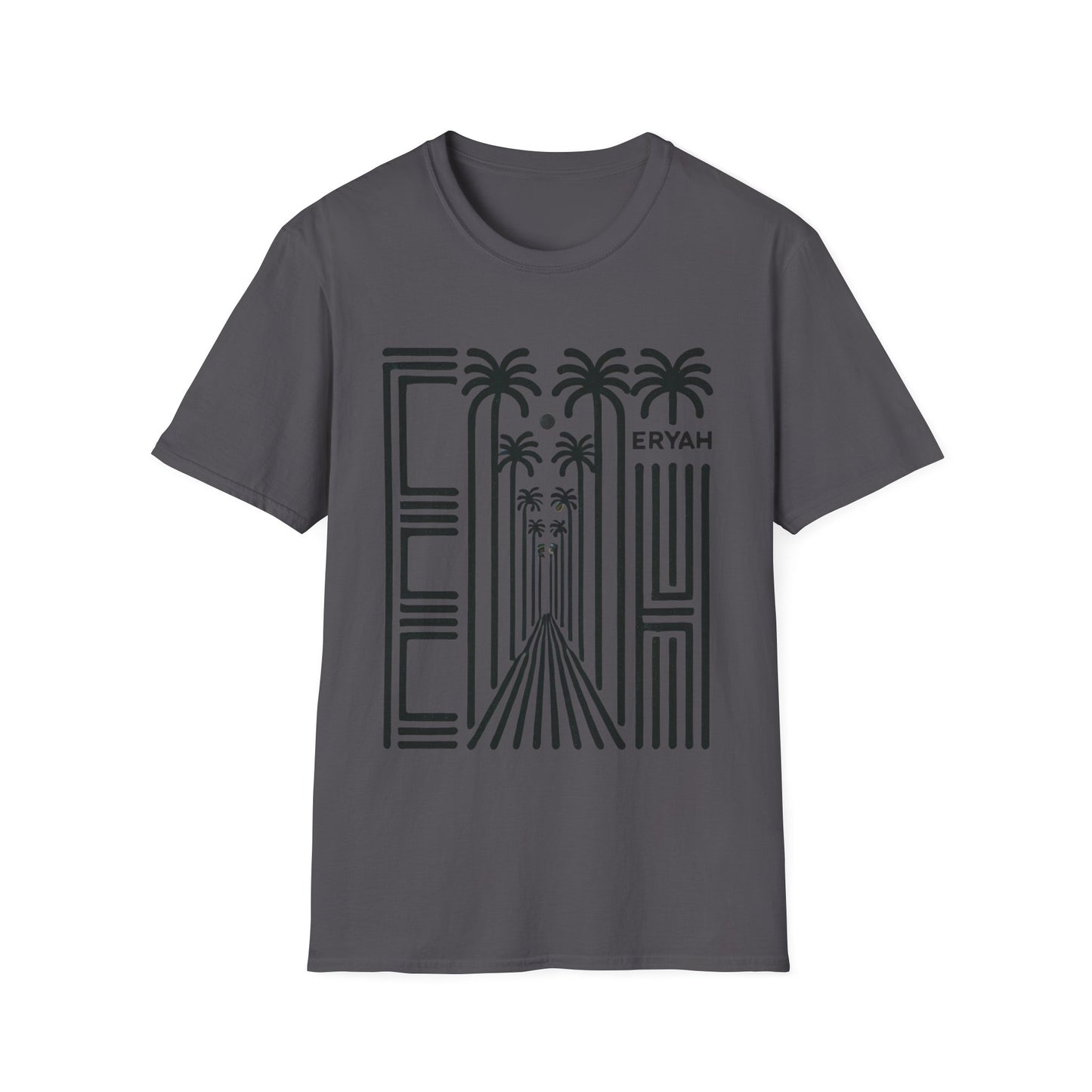 🌴 ERYAH "DESERT OASIS" PALM PATHWAY TEE — MINIMALIST WANDERLUST VIBES 🌴