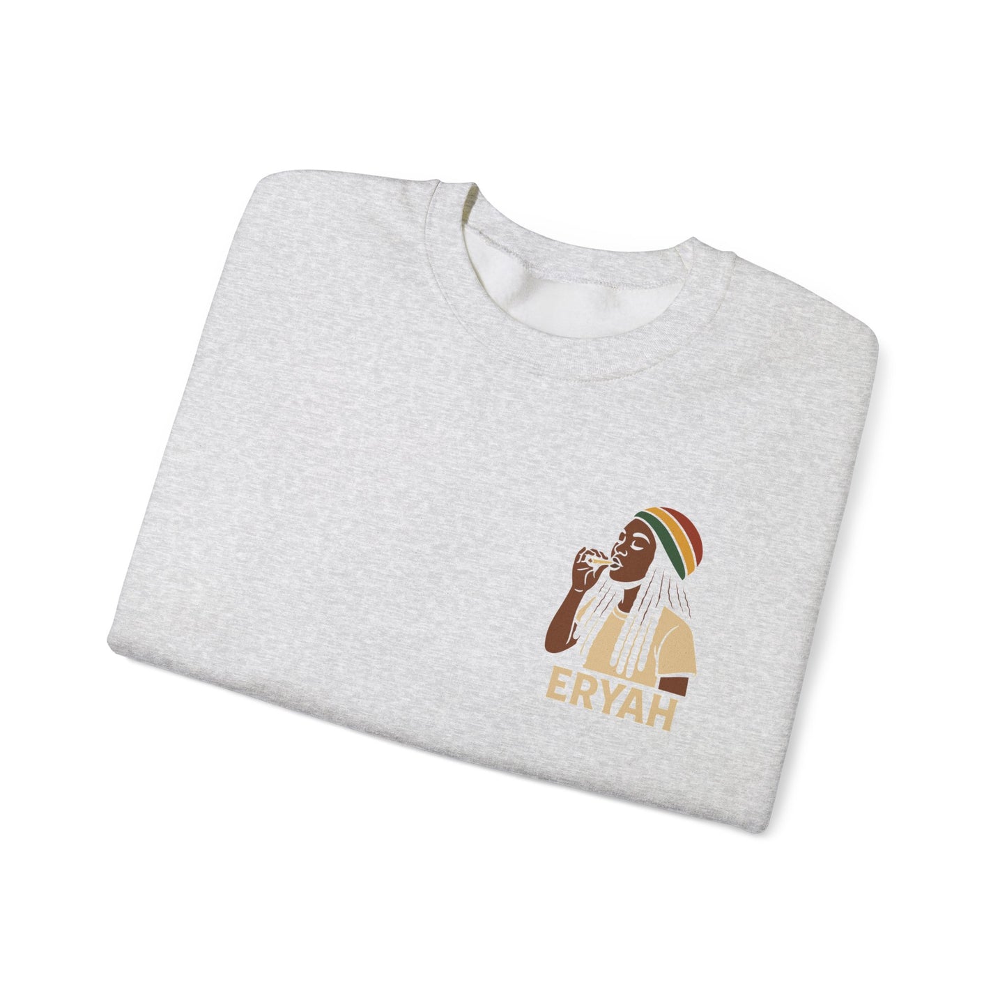 Eryah Rasta Crewneck Sweatshirt - Cozy Unisex Pullover, Perfect Gift for Music Lovers, Chill Style for Any Occasion