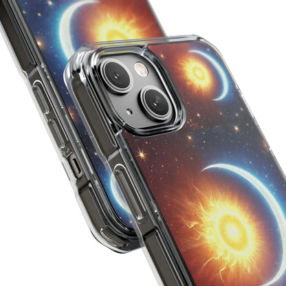 Cosmic Sun & Moon Design, Phone Case
