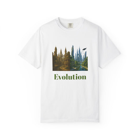 Transformative EVOLUTION Tee - Reflective City/Nature Print