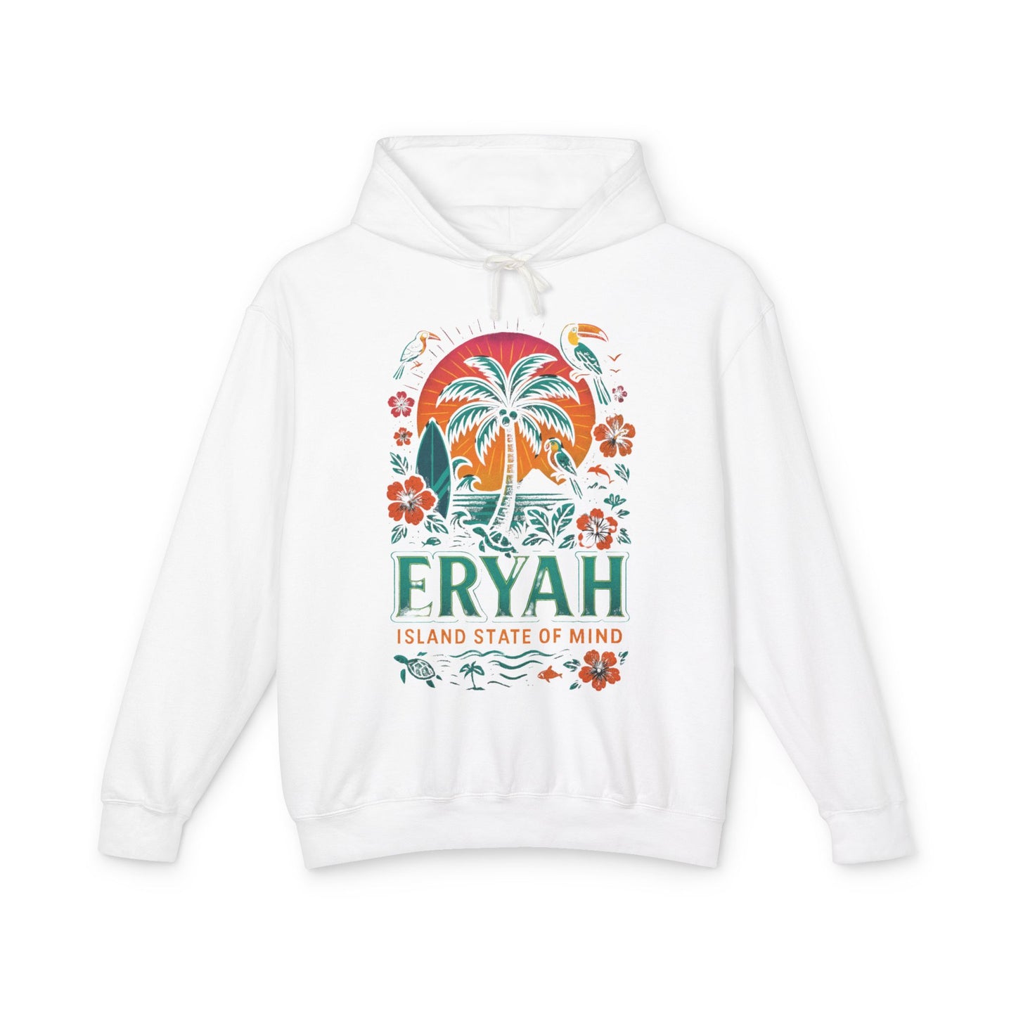 Tropical Graphic Hoodie, Eryah Island State of Mind