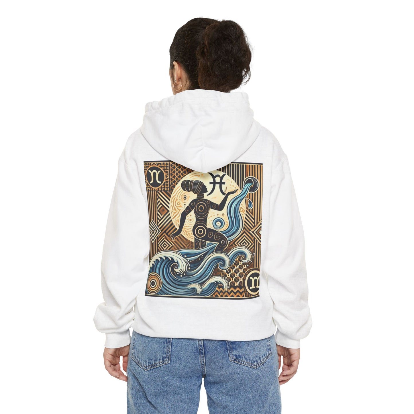 "Pisces Rising" Zodiac Art Tee – Mystical Water Bearer