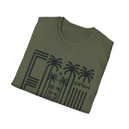 🌴 ERYAH "DESERT OASIS" PALM PATHWAY TEE — MINIMALIST WANDERLUST VIBES 🌴