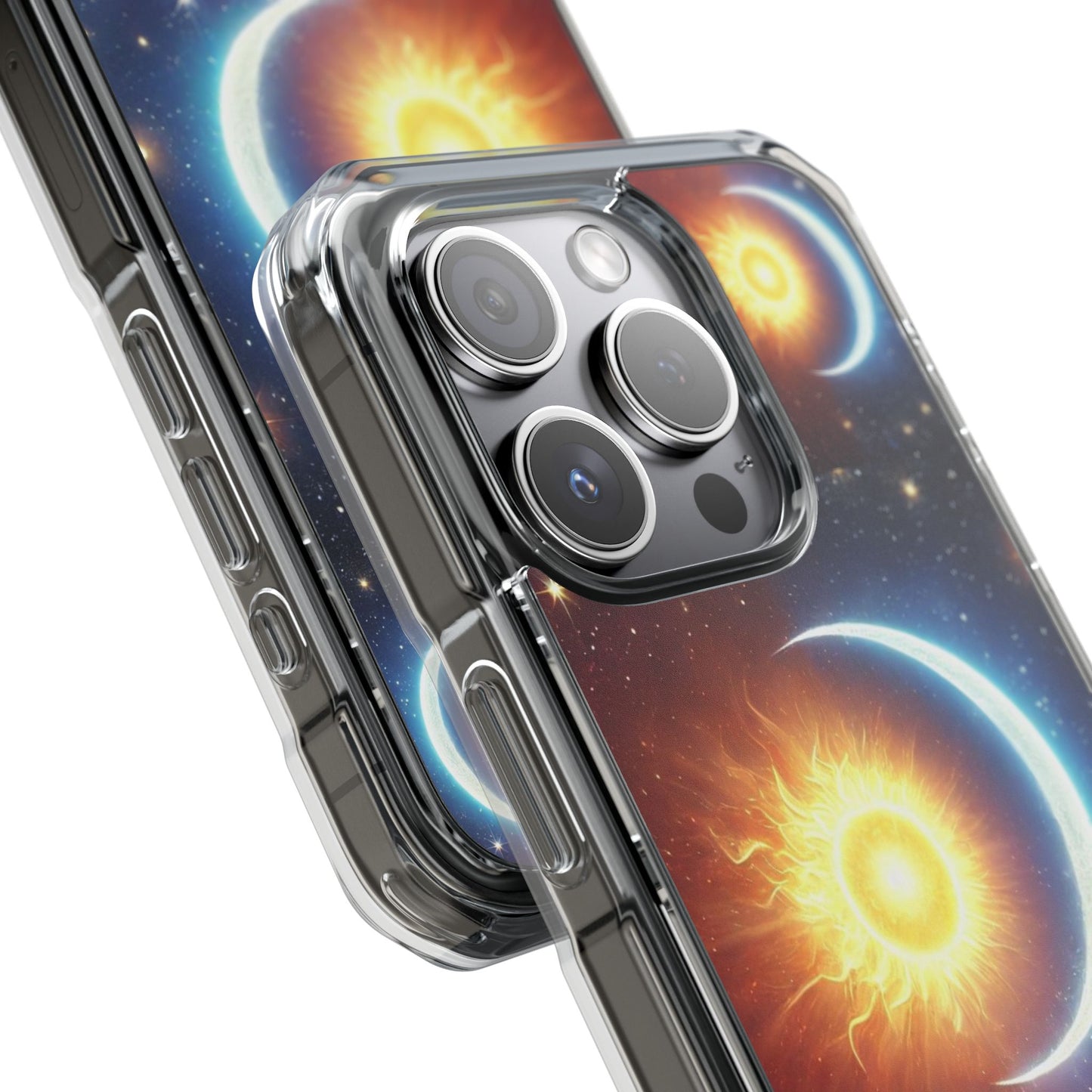 Cosmic Sun & Moon Design, Phone Case