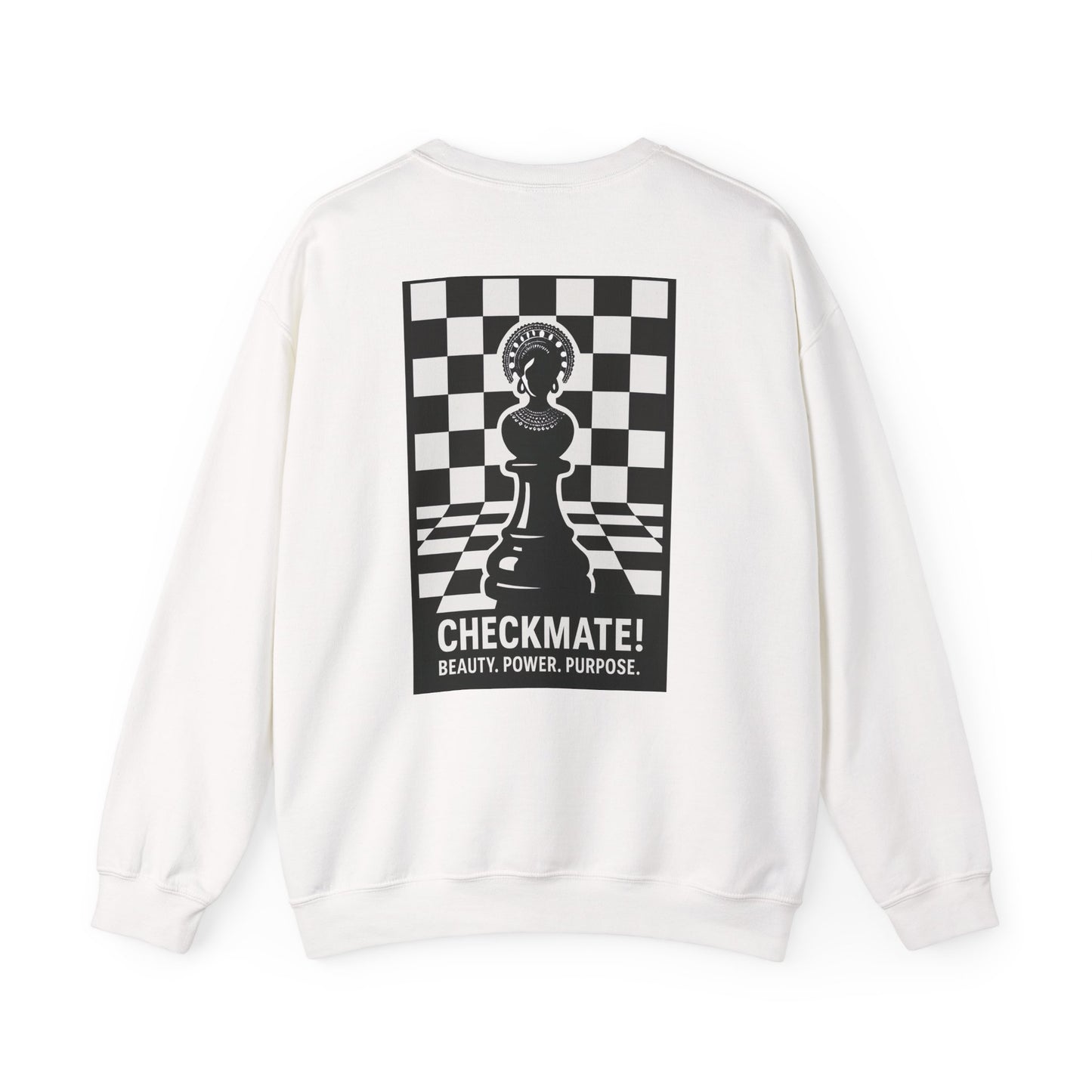 Chess Inspiration Crewneck Sweatshirt | Unisex Gift for Game Lovers, Checkmate Design, Cozy Fashion, Strategy Enthusiast Apparel