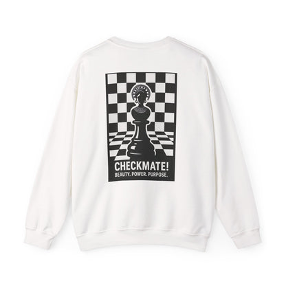 Chess Inspiration Crewneck Sweatshirt | Unisex Gift for Game Lovers, Checkmate Design, Cozy Fashion, Strategy Enthusiast Apparel
