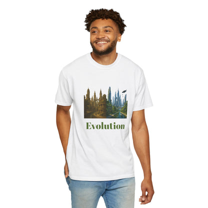 Transformative EVOLUTION Tee - Reflective City/Nature Print
