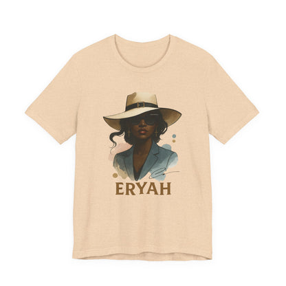 🎀 "Eryah Elegance" Portrait Tee – The Art of Mystique