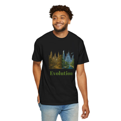 Transformative EVOLUTION Tee - Reflective City/Nature Print