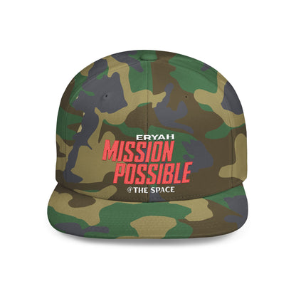 Mission Possible Flat Bill Snapback Hat, Stylish Snapback Cap for Casual Outings, Perfect Gift for Graduations, Birthdays, and Celebrations