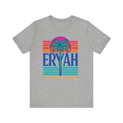 "ERYAH @ The   Space" Tropical Street Tee – Sunset & Palm Tree