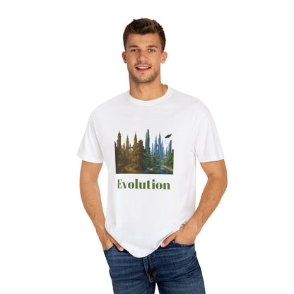 Transformative EVOLUTION Tee - Reflective City/Nature Print