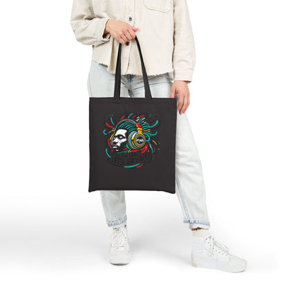 Vibrant Art Tote Bag - Feel the Space, Music Lover, Eco-Friendly Shopper, Gift for Artists, Boho Canvas Bag