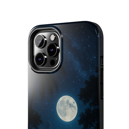 Moonlit Ocean Tough Phone Case, Starry Night Phone Protector, Beach Vibe Phone Cover, Gift for Ocean Lovers, Travel Accessories