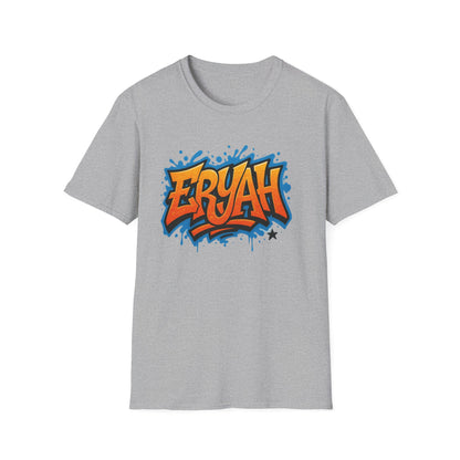 "ERYAH" Graffiti Urban – Street Art Rebellion Tee" 🎨 THIS AIN’T A SHIRT—IT’S A WALL YOU CAN WEAR 🎨