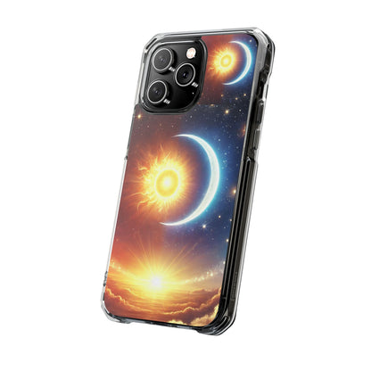 Cosmic Sun & Moon Design, Phone Case