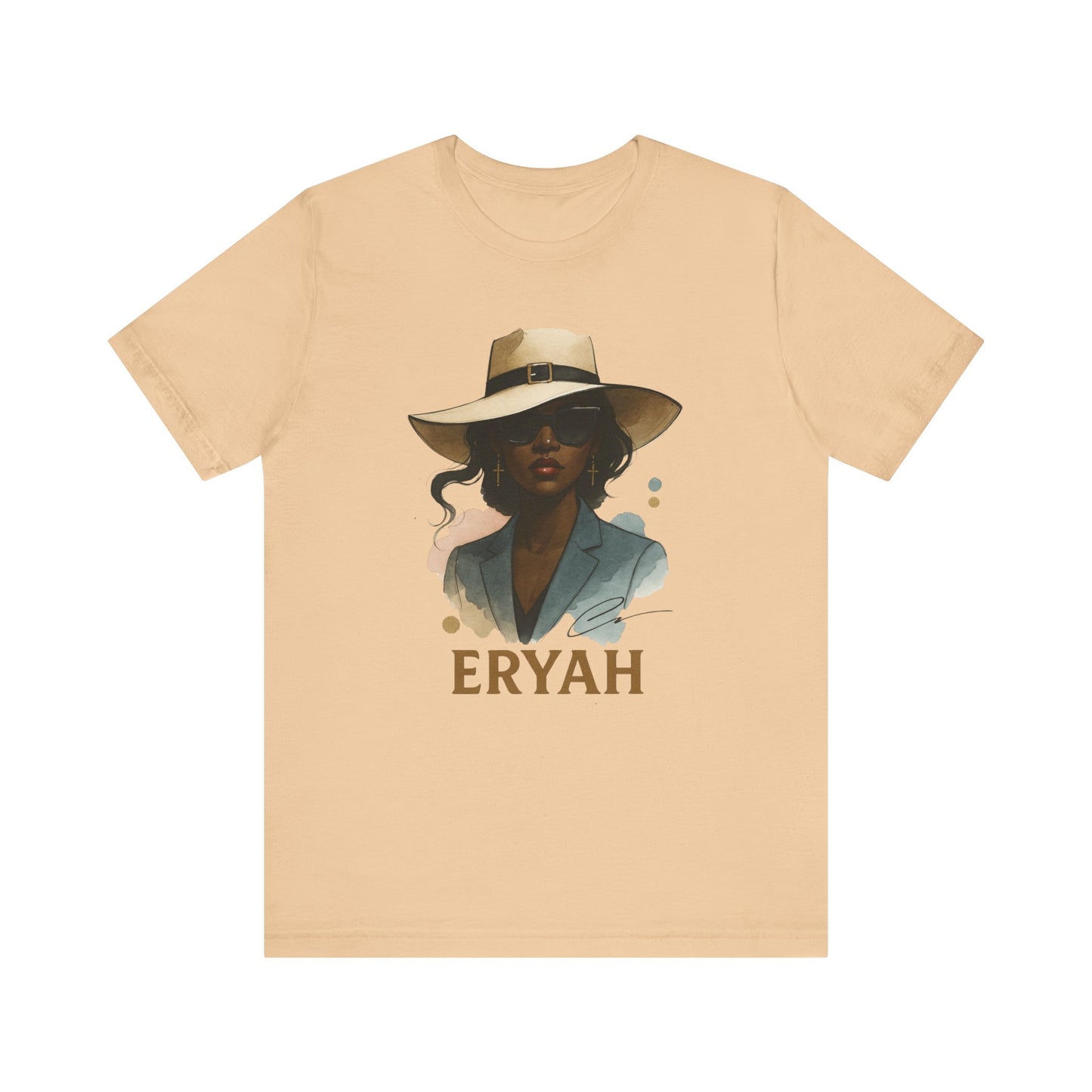 🎀 "Eryah Elegance" Portrait Tee – The Art of Mystique