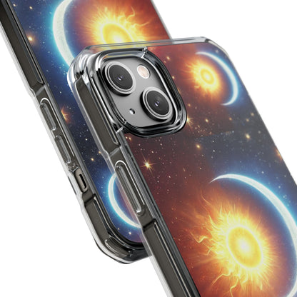 Cosmic Sun & Moon Design, Phone Case