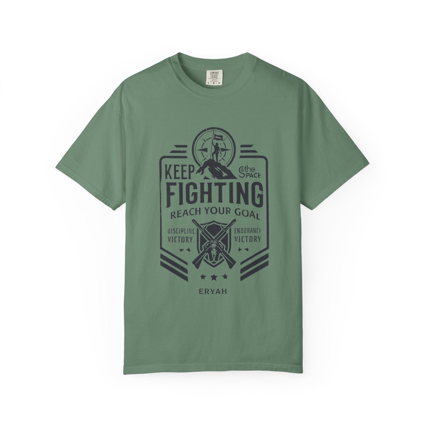 “KEEP FIGHTING” Motivational Military Tee by ERYAH