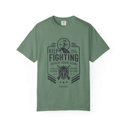 “KEEP FIGHTING” Motivational Military Tee by ERYAH